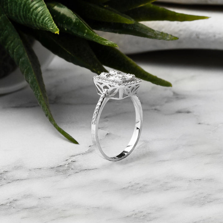 0,39 ct, Baget Pırlanta Yüzük