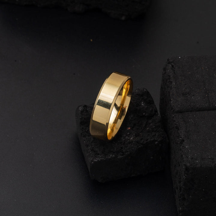 14 Ayar Klasik Köşeli Çift Altın Alyans 6 mm.