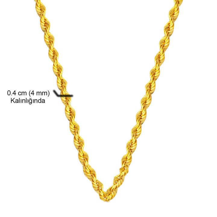 14 Ayar Altın Burma Zincir 150 cm.
