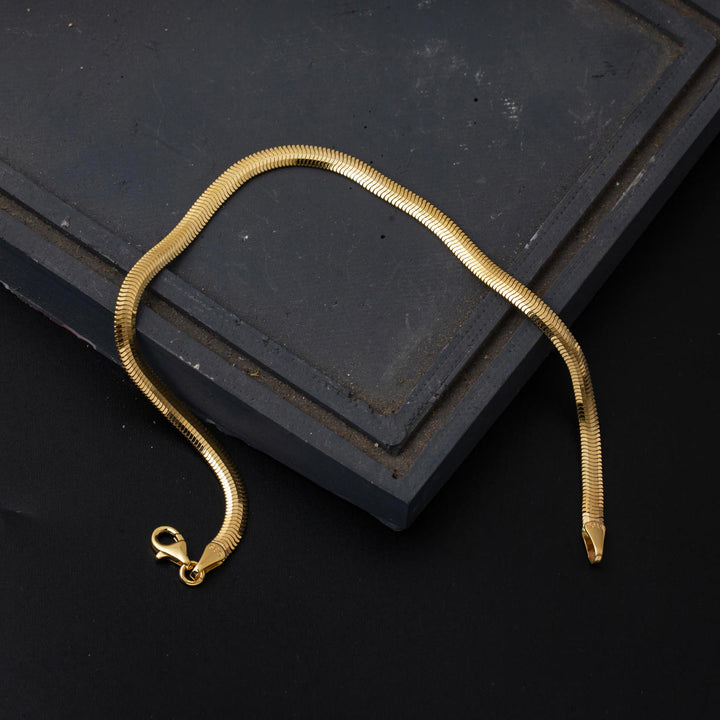 Balıksırtı İtalyan 14 Ayar Altın Bileklik 3 mm. Enli