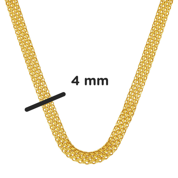 Kalın Bismark 14 Ayar Altın Zincir Kolye 60 cm.