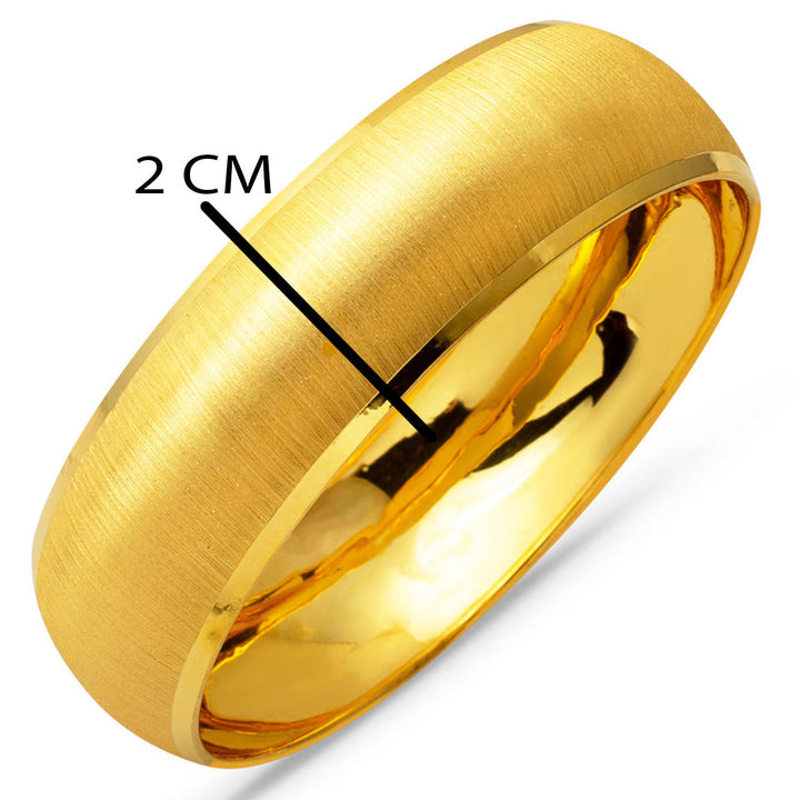 14 Ayar 2 cm. Enli Kumlu Altın Bilezik