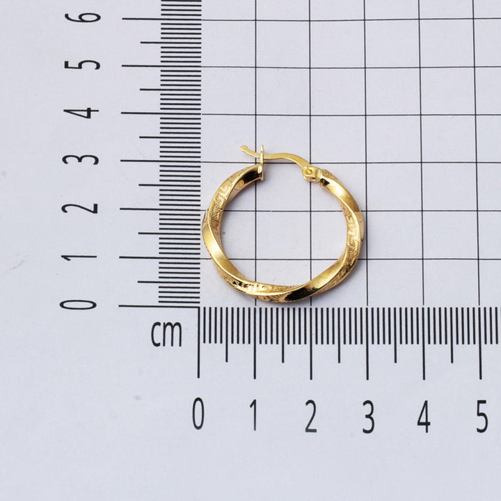 Versage Burma Halka Küpe 3 cm. Çaplı