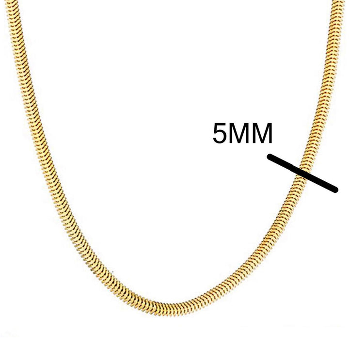 Balıksırtı Altın Boyun Zinciri - 50 cm