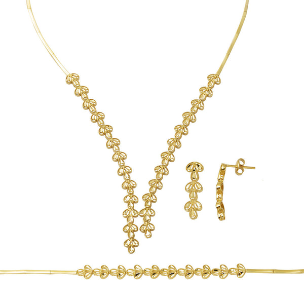 Spring 14 Ayar Taşsız Altın Set
