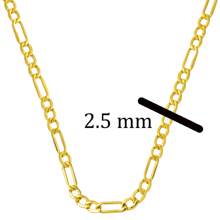 45 cm 14 Ayar Altın Zincir (2,5 mm Enli)