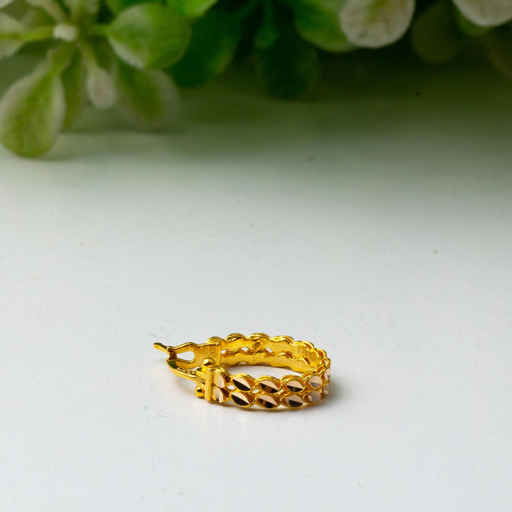 14 Ayar Altın 1,8 cm Halka Burma Küpe