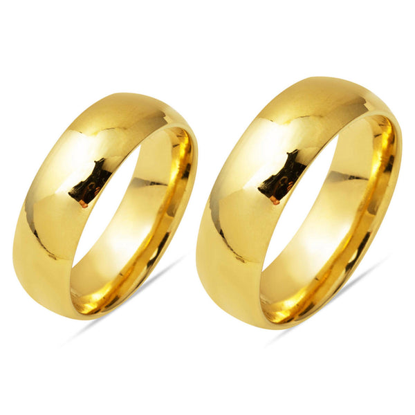 8 mm. Enli 14 Ayar Altın Alyans Takımı