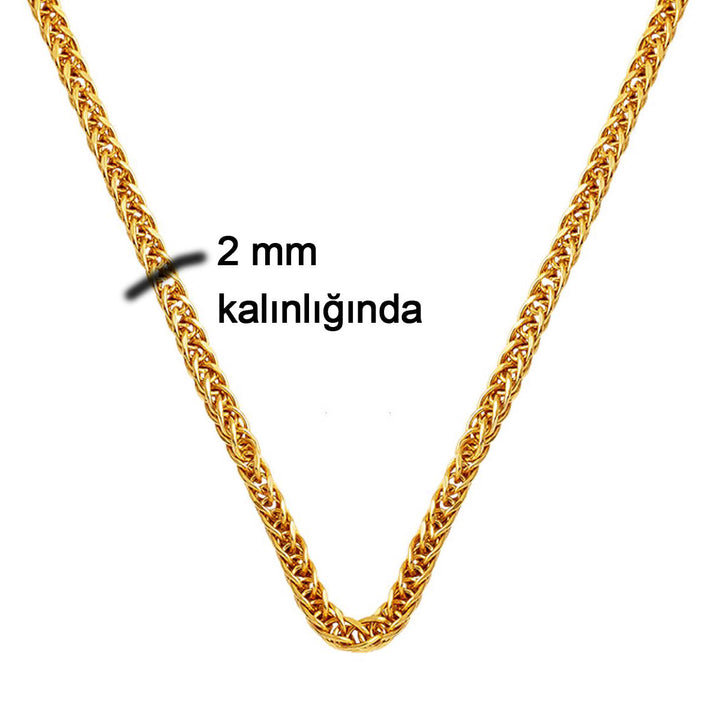 Meridyen 14 Ayar Altın Zincir - 50cm