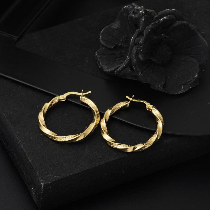 Versage Burma Halka Küpe 3 cm. Çaplı