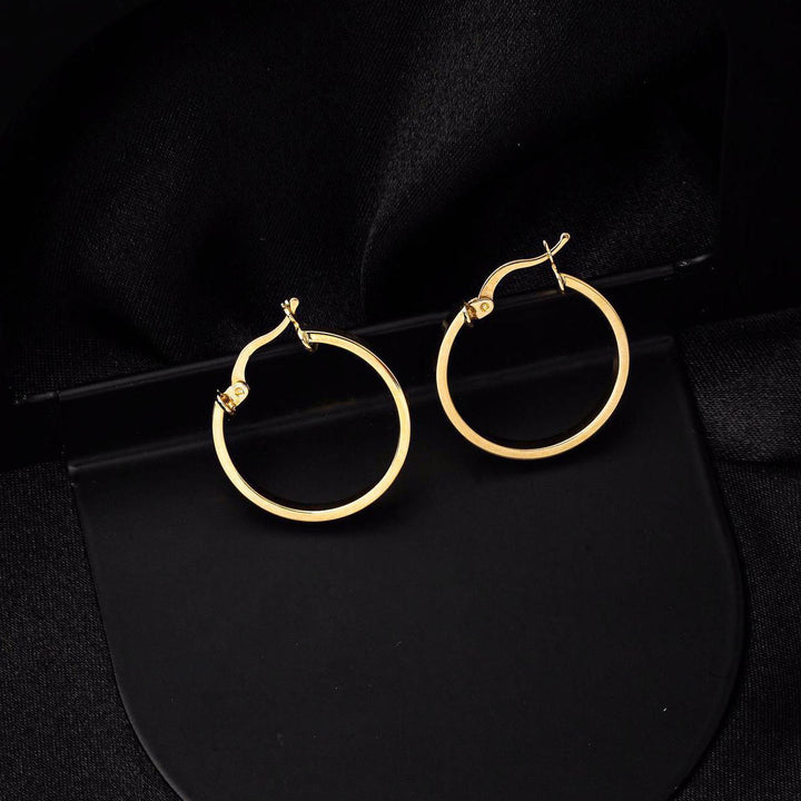 İtalyan Halka Altın Küpe ( 2 cm Çaplı)