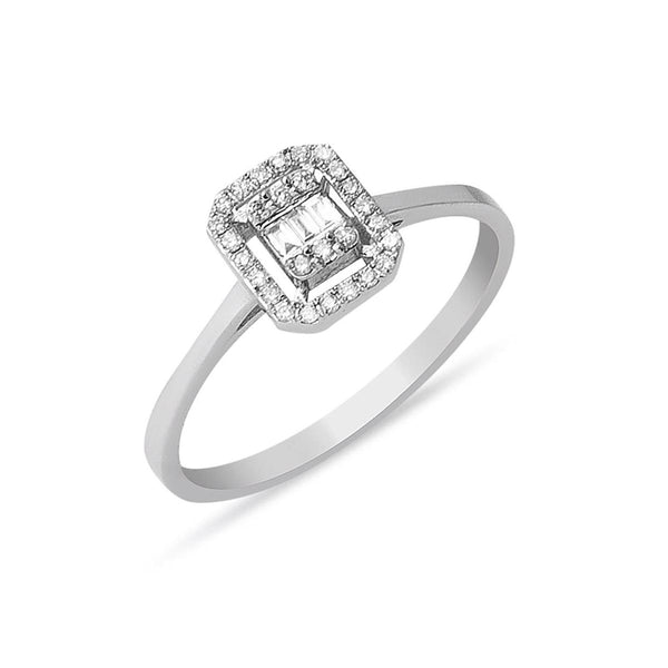 Zer Diamond Baget Pırlanta Yüzük