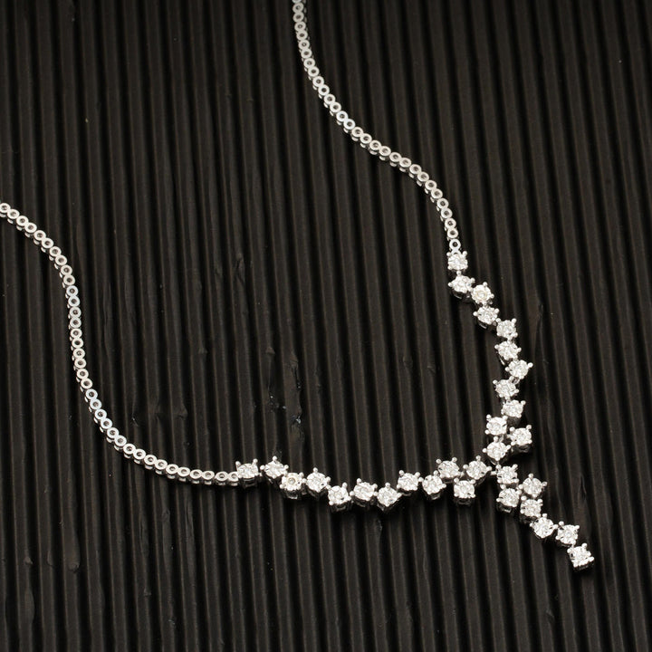 0,24 ct. Gerdanlıklı Küpeli Pırlanta Set