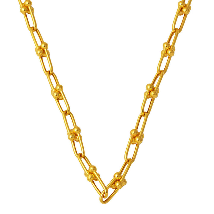 22 Ayar Tiffany Tarzı Altın Zincir - 50 cm