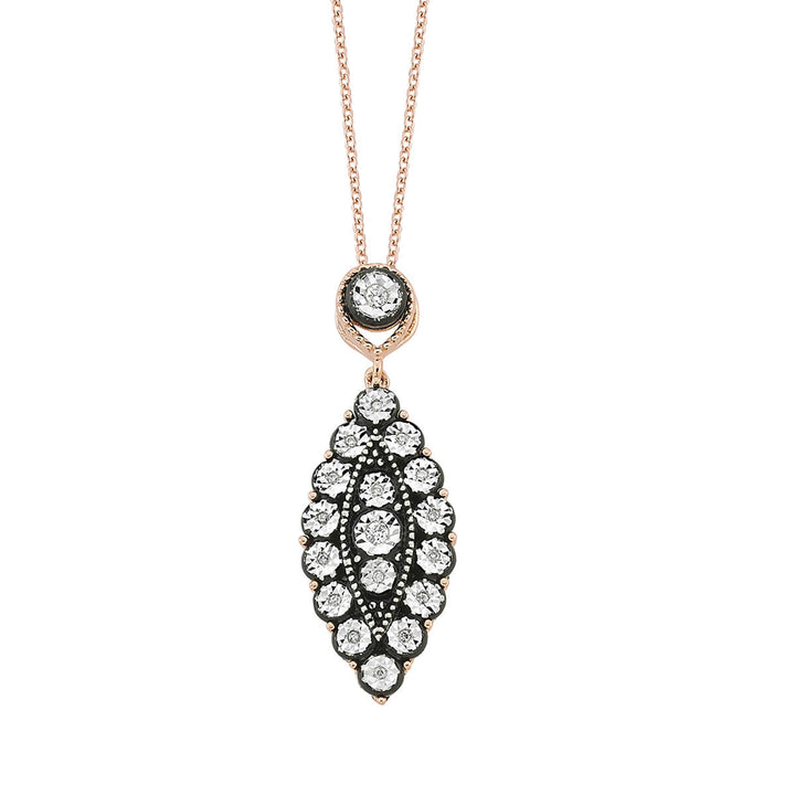 Zer 0,25 ct Kolye & Küpeli Elmas Set