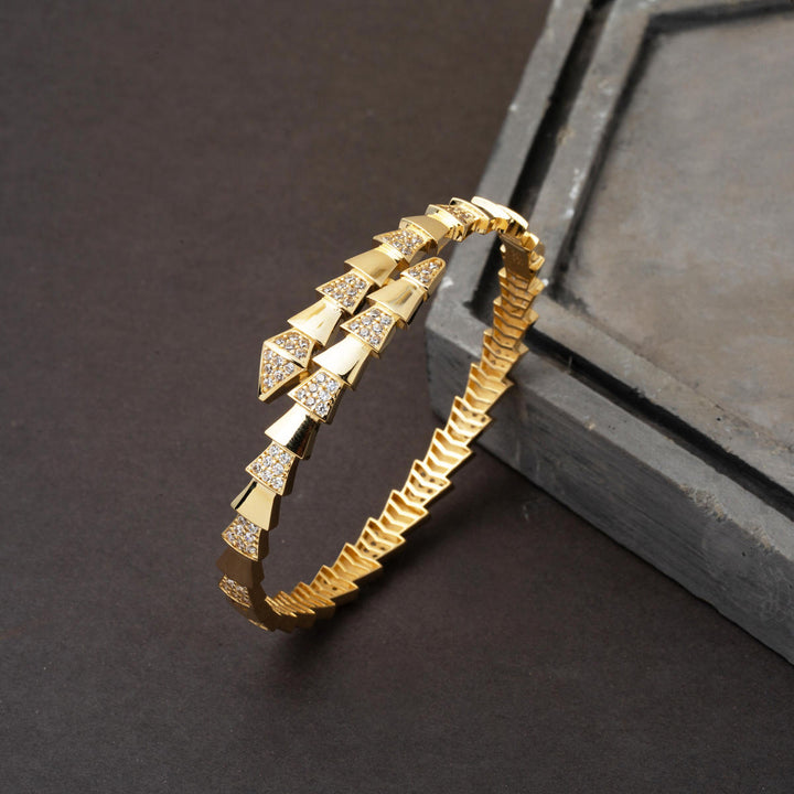 Serpenti 14 Ayar Kelepçe Altın Bilezik