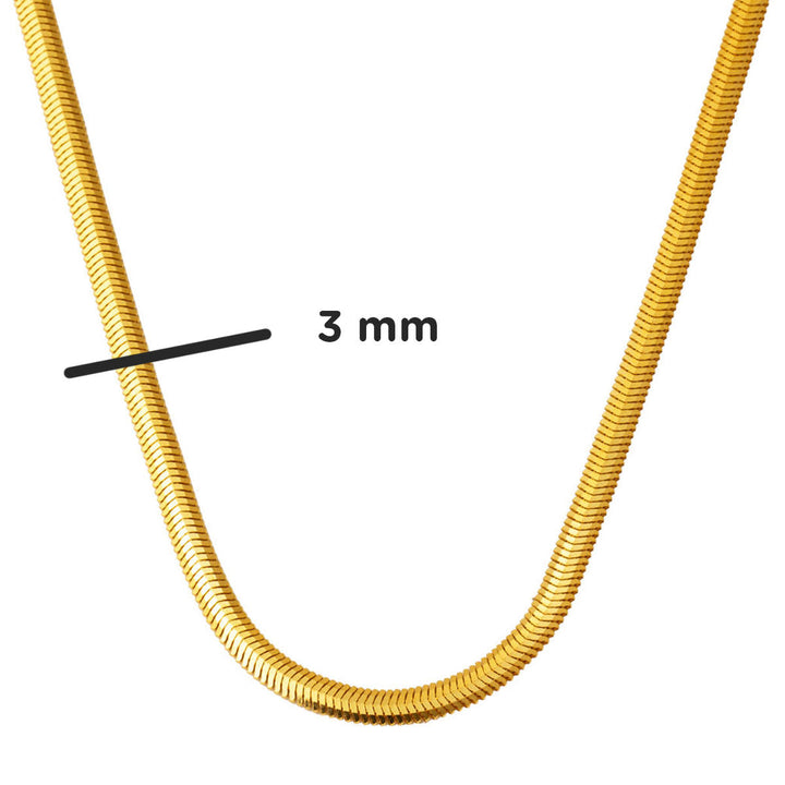 22 Ayar Balık Sırtı Altın Zincir Kolye 45 cm.