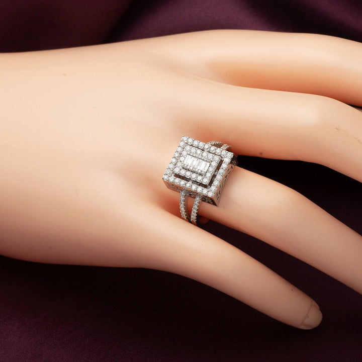 0,91 ct Baget Pırlanta Yüzük