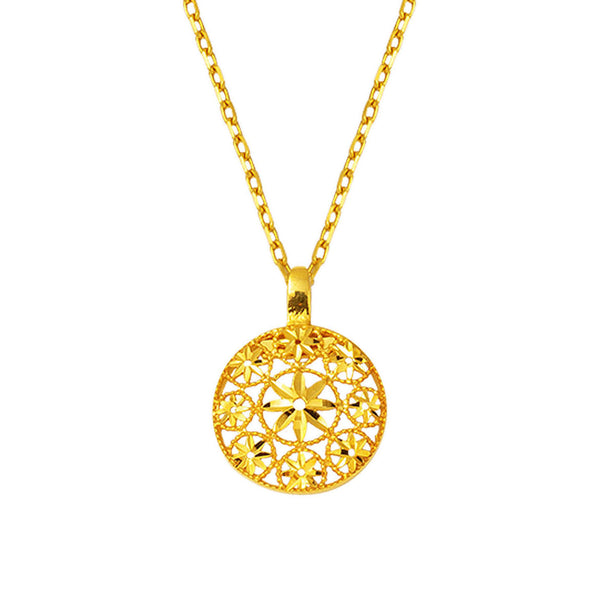 Yaşam Çiçeği 14 Ayar Altın Kolye
