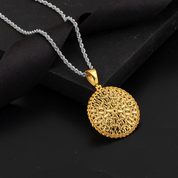 Yaşam Çiçeği 22 Ayar Altın Kolye Ucu (3 cm. Çaplı)