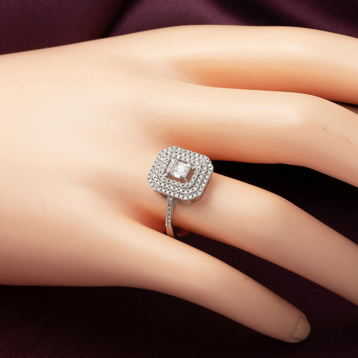 0,43 ct Baget Pırlanta Yüzük