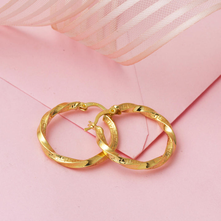 Versage Burma Halka Küpe 3 cm. Çaplı
