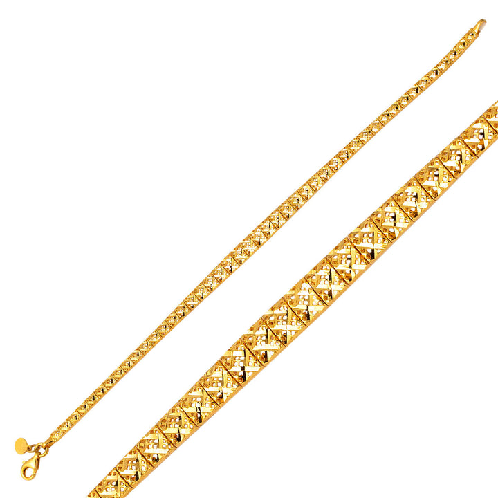 Princess Taşsız Altın Bileklik