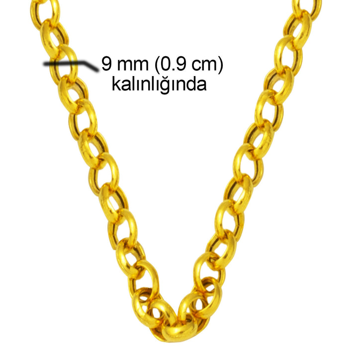 Doç 22 Ayar Altın Kalın Zincir 80 Gr ( 70 cm)