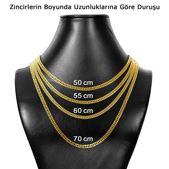 Kral 14 Ayar Altın Zincir 60 cm.