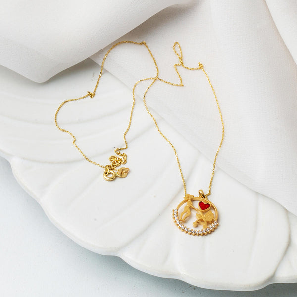 Anne Bebek Sevgisi 14 Ayar Altın Kolye