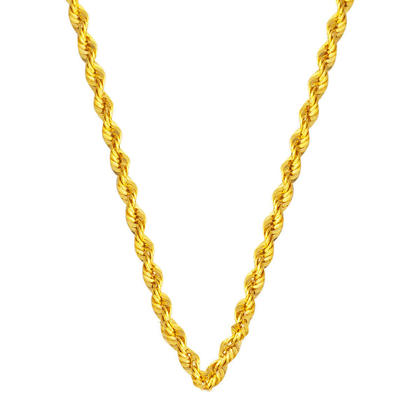 Burmalı 14 Ayar Altın Zincir - 60 cm