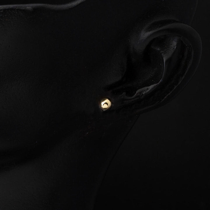14 Ayar Altın Top Küpe 4 mm.