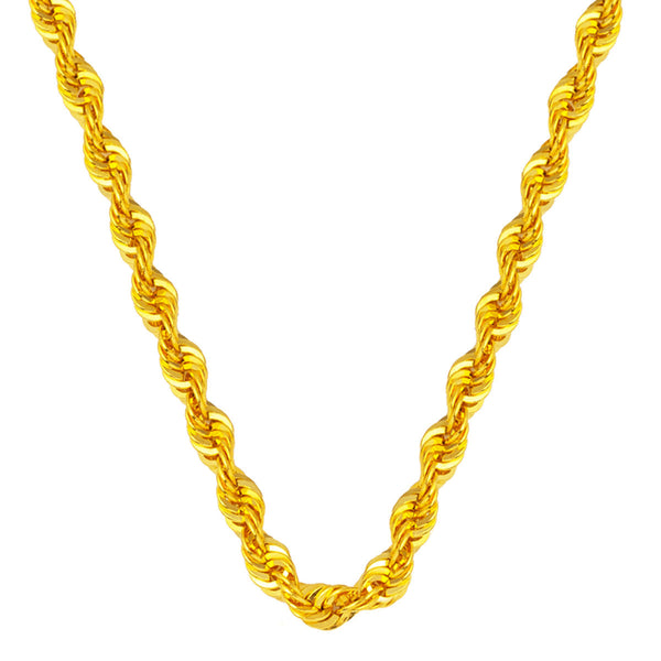 14 Ayar Altın Parlak Burma Zincir 60 cm