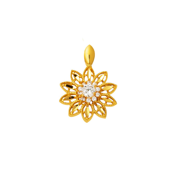 Lotus Çiçeği 22 Ayar Altın Kolye Ucu