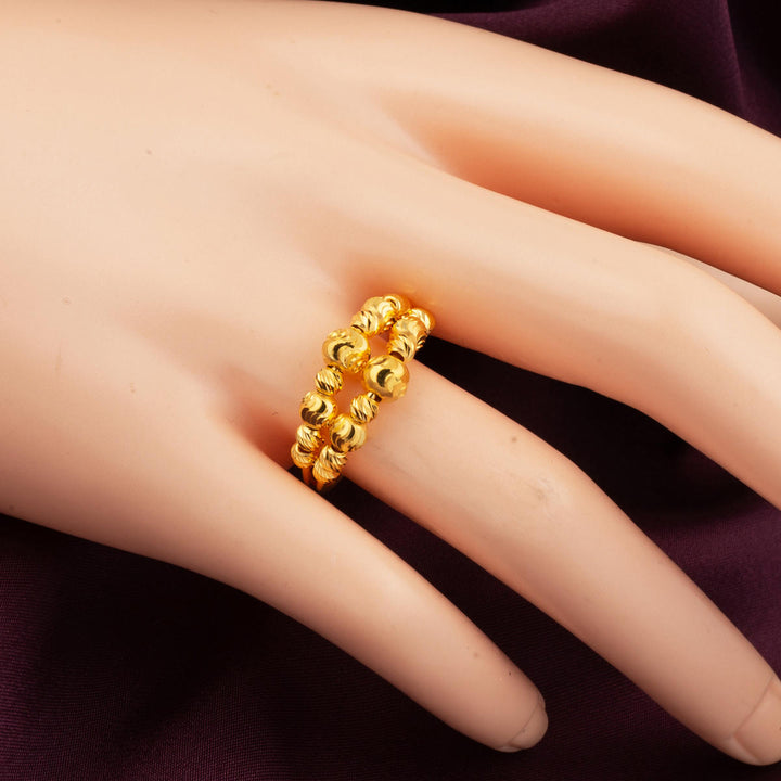 Çiftli Kaburga 22 Ayar Altın Yüzük