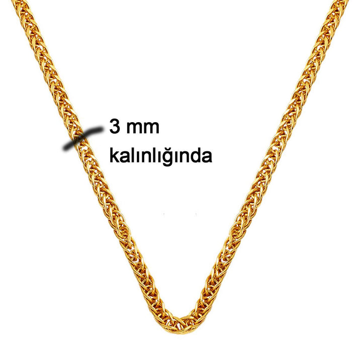 Meridyen 14 Ayar Altın Zincir - 55cm