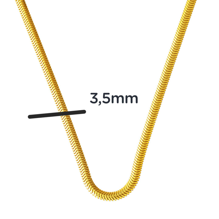 Balıksırtı Zincir 14 Ayar Altın Kolye 55 cm.