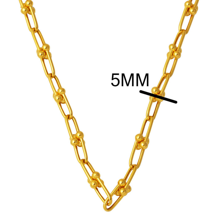 22 Ayar Tiffany Tarzı Altın Zincir - 50 cm