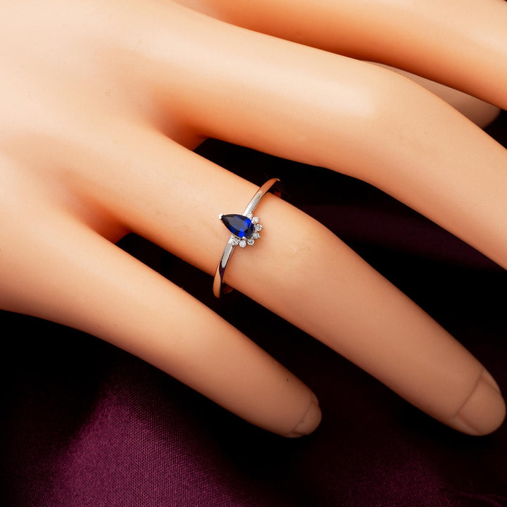 0,25 Ct. Safir Pırlantalı Yüzük