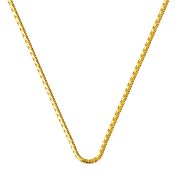 14 Ayar Altın Balıksırtı Zincir - 55cm