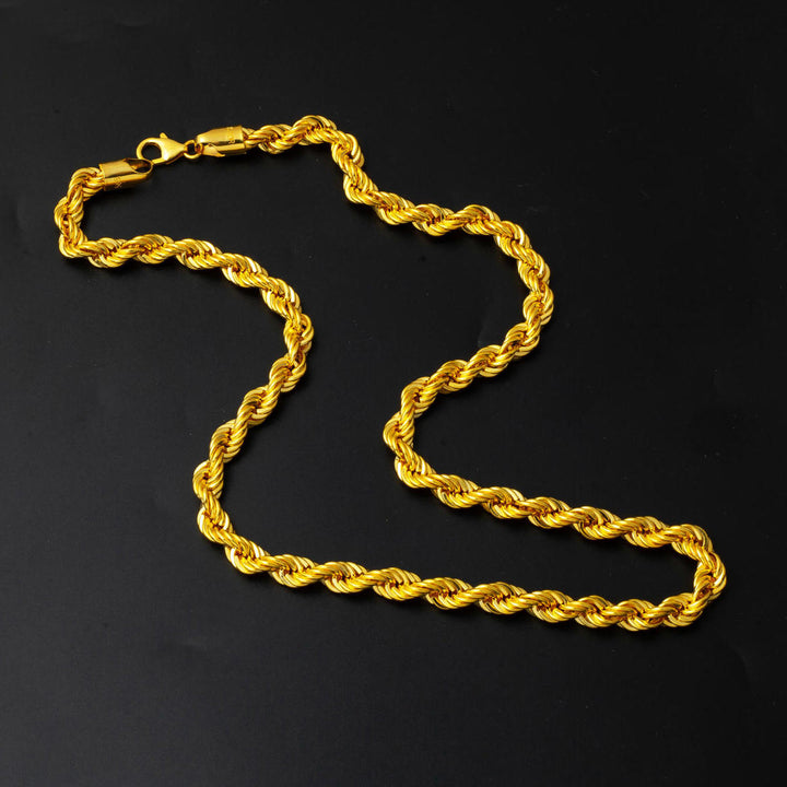 Burma Zincir Kolye 14 Ayar Altın (7 mm Enli) 50 cm.