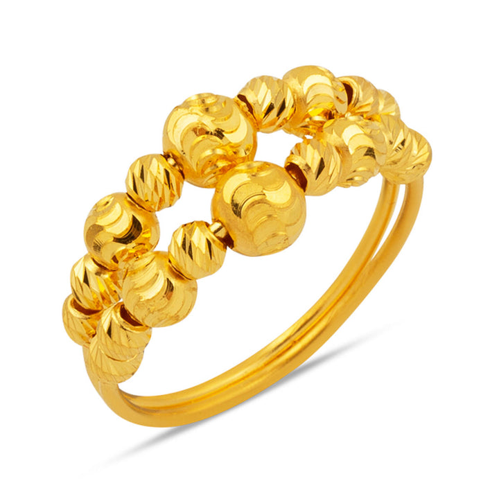 Çiftli Kaburga 22 Ayar Altın Yüzük