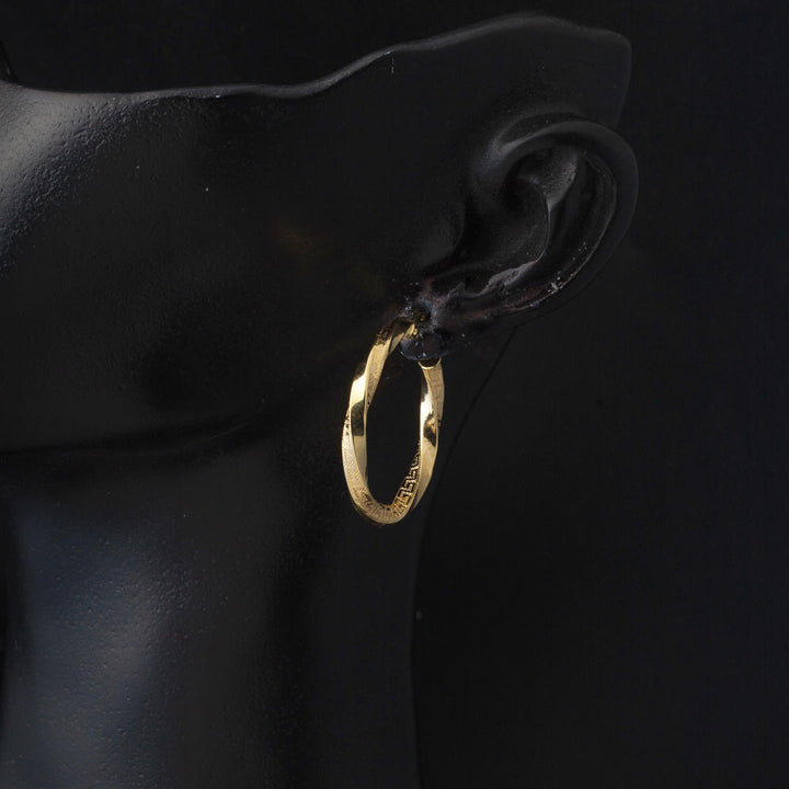 Versage Burma Halka Küpe 3 cm. Çaplı
