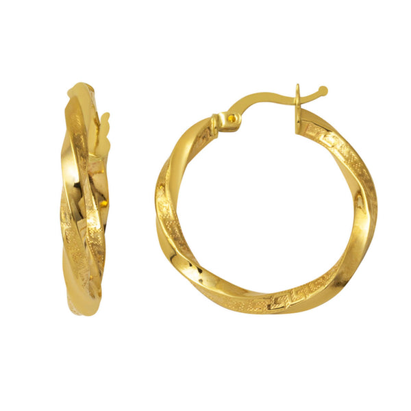 Versage Burma Halka Küpe 3 cm. Çaplı