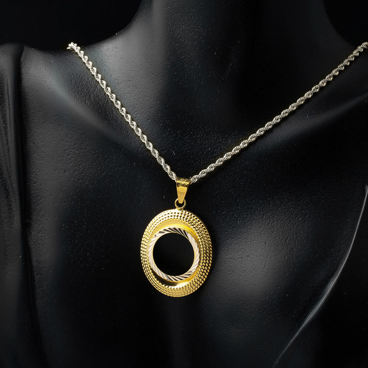 Oval Çerçeve Çeyrek Altınlık Kolye Ucu