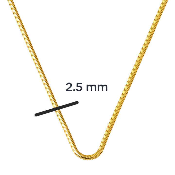 14 Ayar Balık Sırtı Altın Zincir Kolye 40 cm