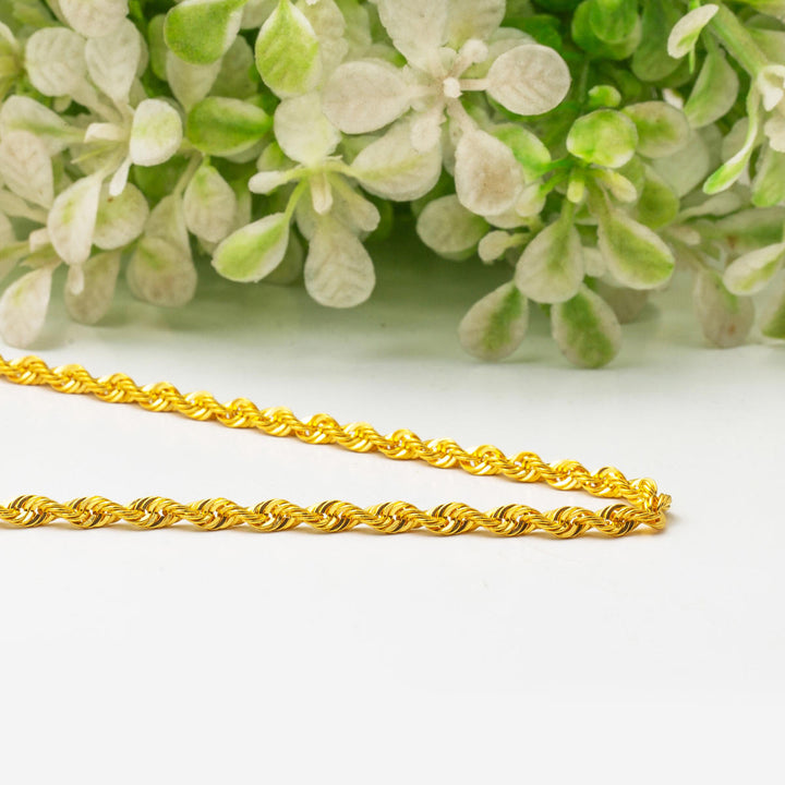 14 Ayar Aynalı Burma Zincir 50 cm