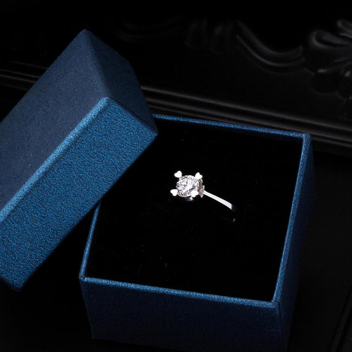 1,00 ct. Moissanite Tektaş Altın Yüzük