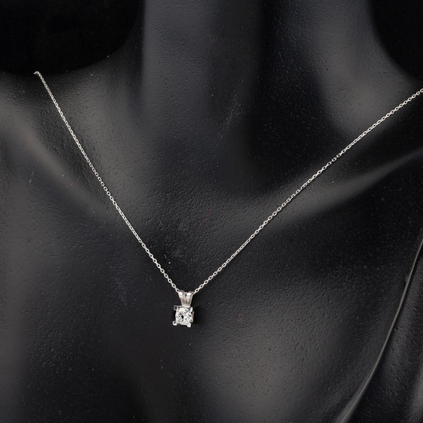 1,50 Karat Mozanit Tektaş Kolye Küpe Set