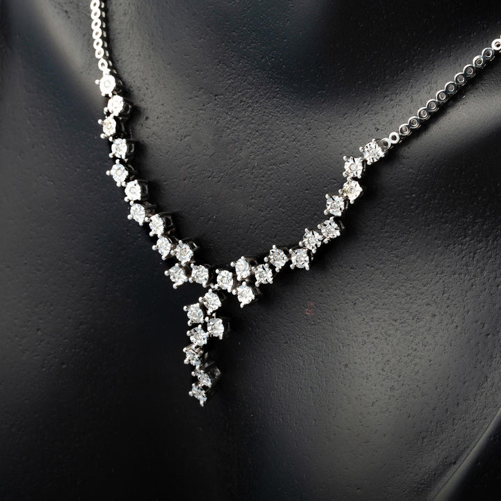 0,24 ct. Gerdanlıklı Küpeli Pırlanta Set